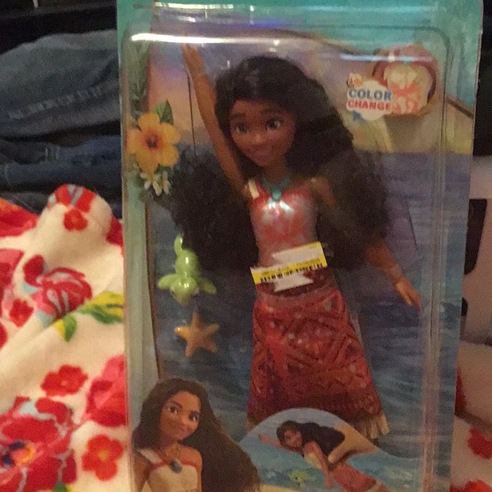 Mattel Disney Moana 2 Color Change Swim Doll new swimming tautai Moana